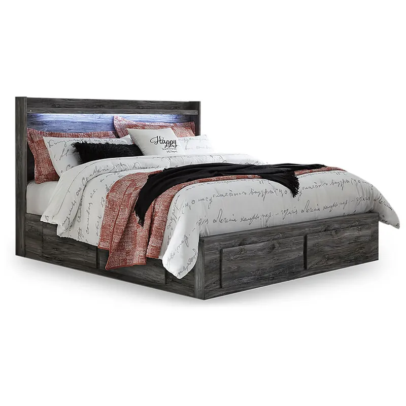 Baystorm King Panel Bed with 6 Storage Drawers - Signature Design by Ashley®