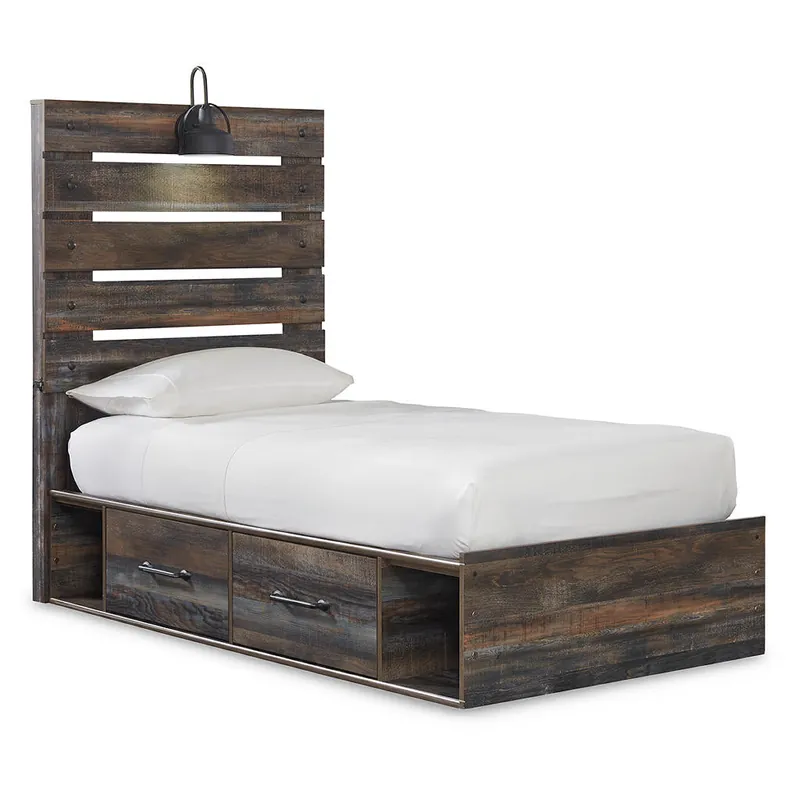 Drystan Twin Panel Bed with 4 Storage Drawers - Signature Design by Ashley®