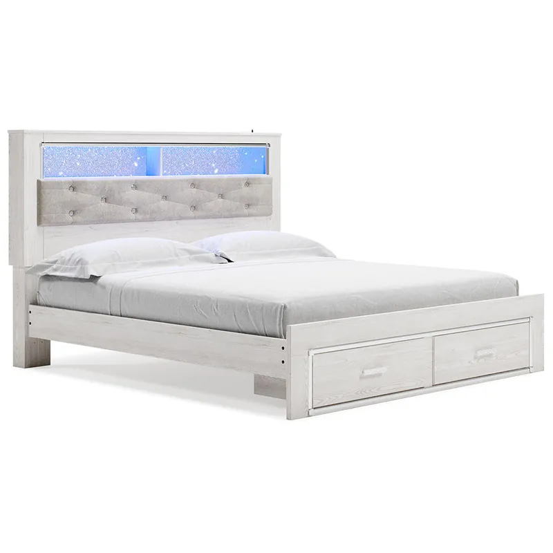 Altyra King Upholstered Bookcase Bed with Storage - Signature Design by Ashley®