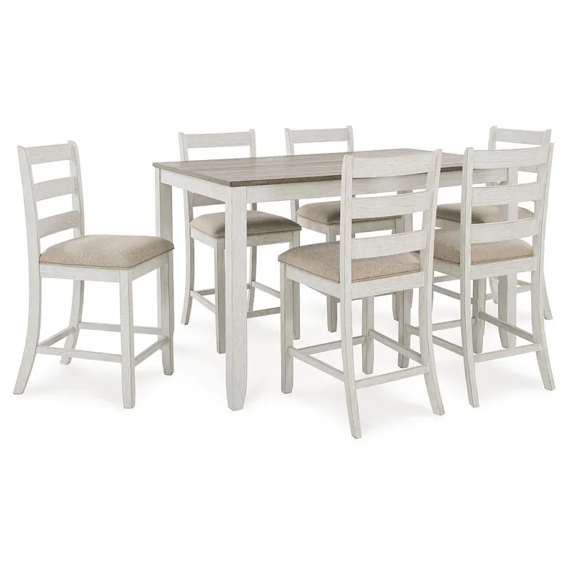 Skempton Counter Height Dining Table and Bar Stools (Set of 7) - Signature Design by Ashley®