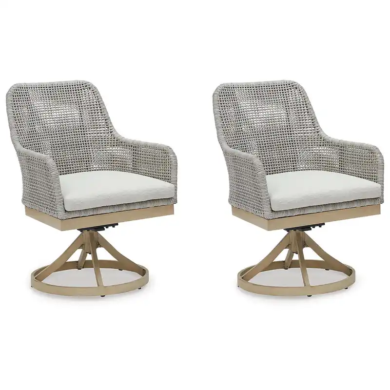 Seton Creek Outdoor Swivel Dining Chair (Set of 2) - Signature Design by Ashley®