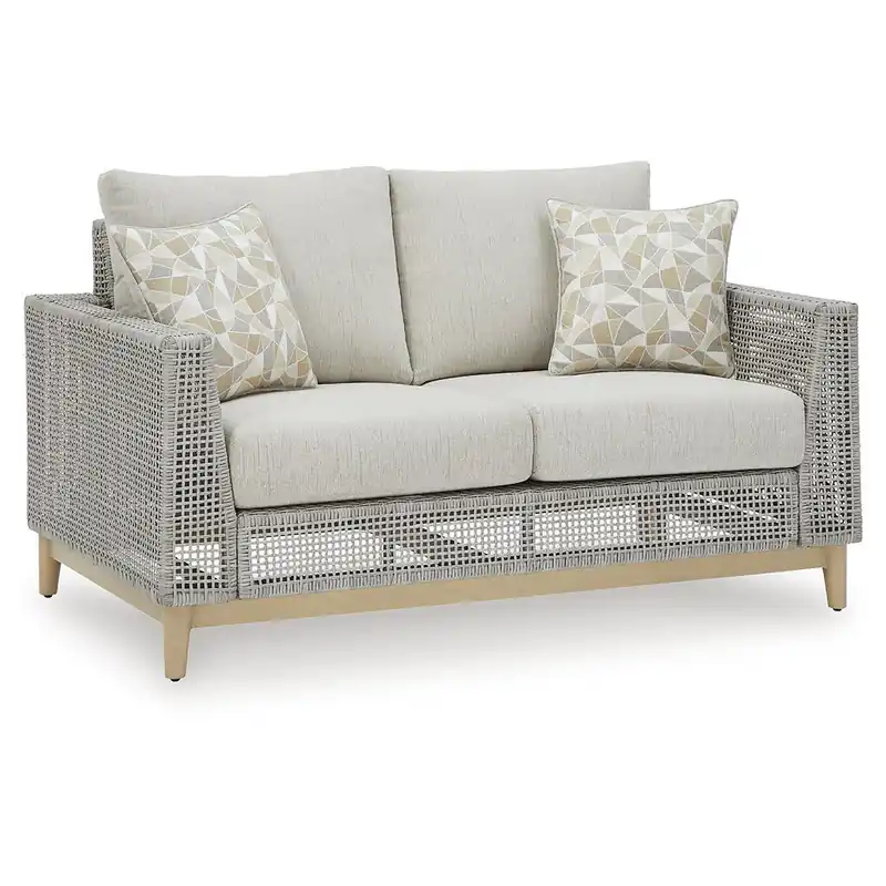 Seton Creek Outdoor Loveseat with Cushion - Signature Design by Ashley®
