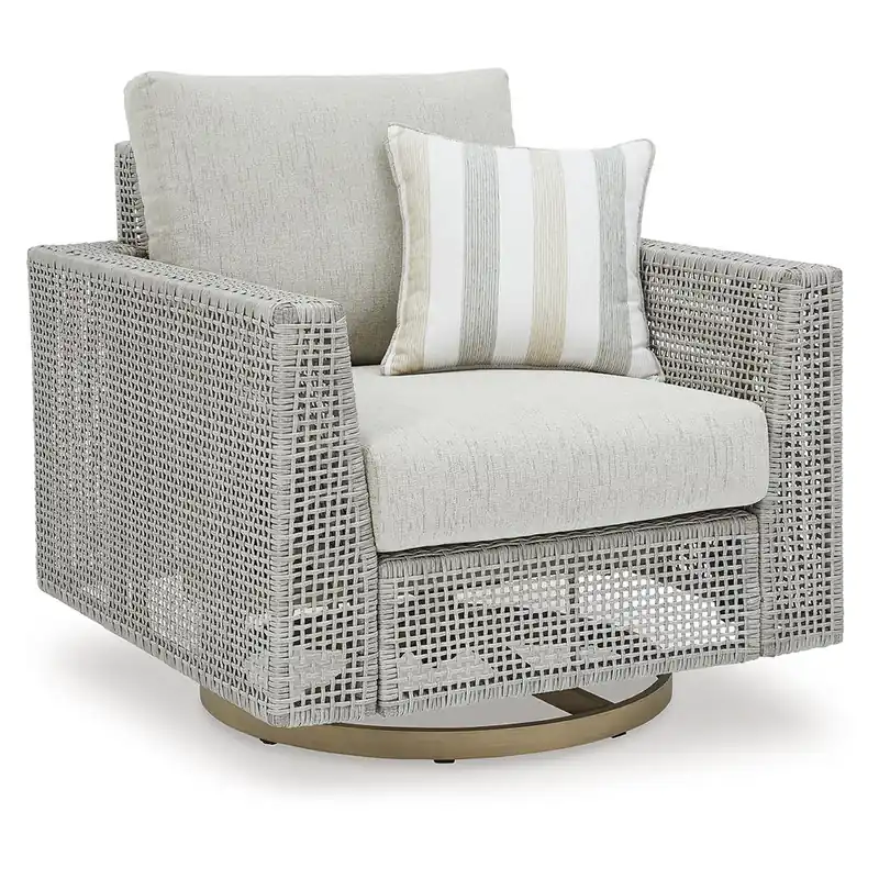 Seton Creek Outdoor Swivel Lounge with Cushion - Signature Design by Ashley®