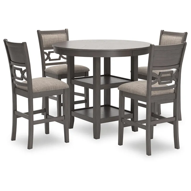 Wrenning Counter Height Dining Table and 4 Barstools (Set of 5) - Signature Design by Ashley®