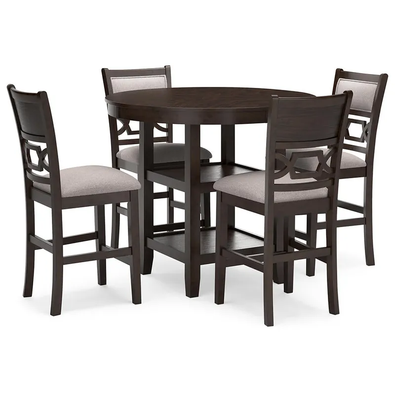 Langwest Counter Height Dining Table and 4 Barstools (Set of 5) - Signature Design by Ashley®
