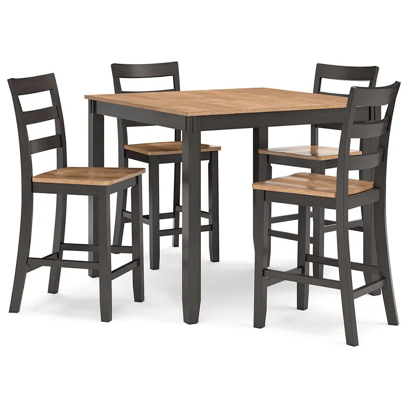 Gesthaven Counter Height Dining Table and 4 Barstools (Set of 5) - Signature Design by Ashley®