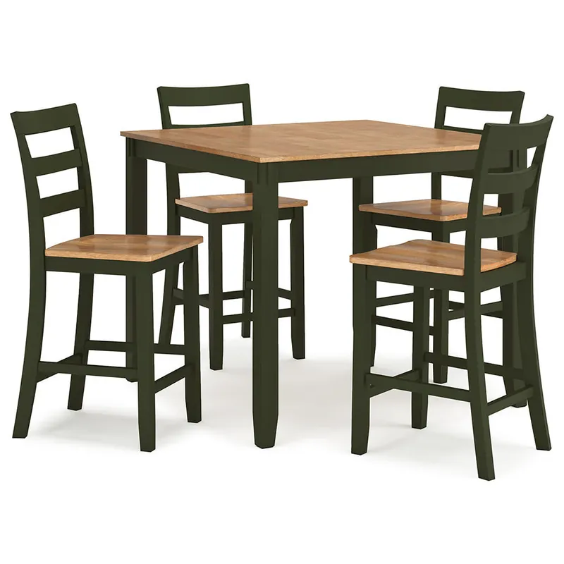 Gesthaven Counter Height Dining Table and 4 Barstools (Set of 5) - Signature Design by Ashley®