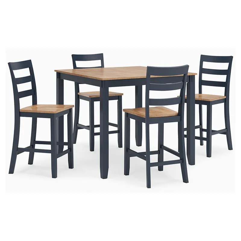 Gesthaven Counter Height Dining Table and 4 Barstools (Set of 5) - Signature Design by Ashley®