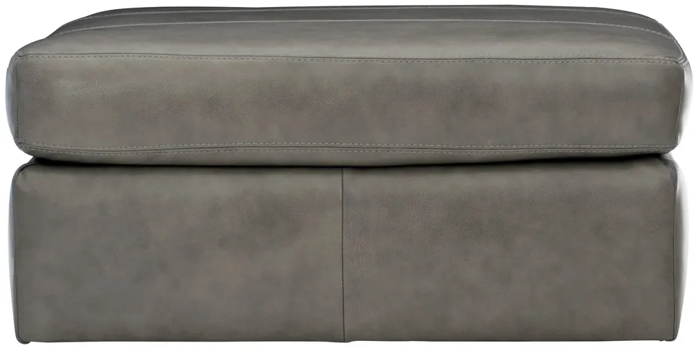 Stafford Leather Ottoman - Bernhardt Living