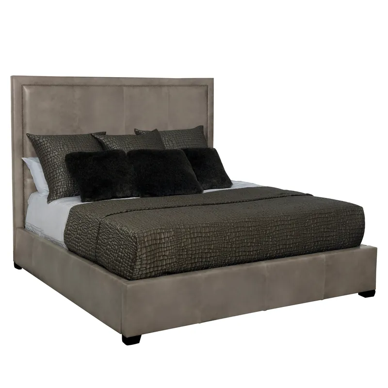 Morgan Leather Panel Bed - Bernhardt Interiors