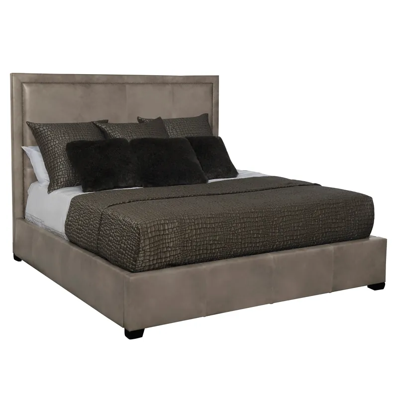Morgan Leather Panel Bed - Bernhardt Interiors