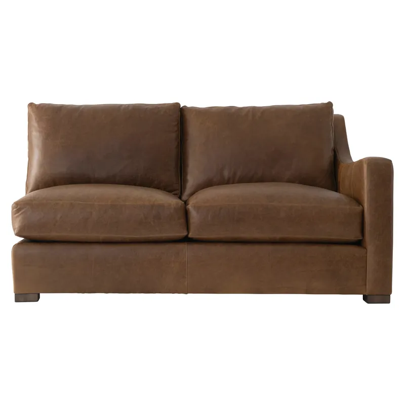 Ventura Leather Right Arm Loveseat - Bernhardt Living