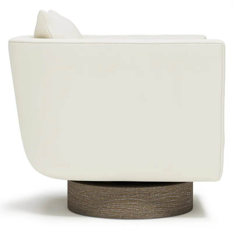 Gemma Leather Swivel Chair - Bernhardt Interiors