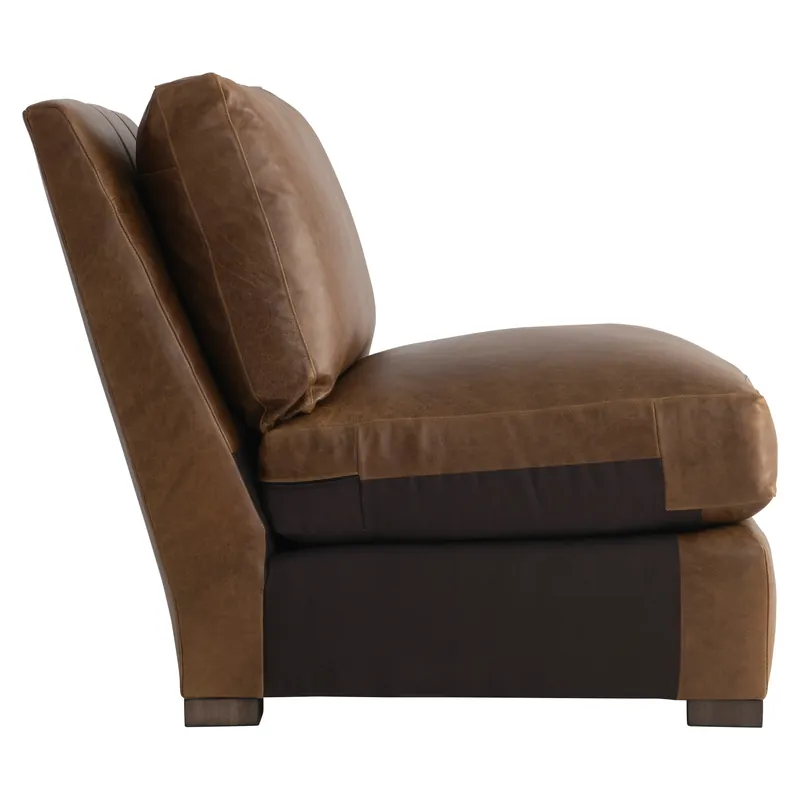 Ventura Leather Armless Chair - Bernhardt Living