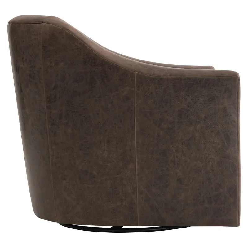 Brixton Leather Swivel Chair - Bernhardt Living
