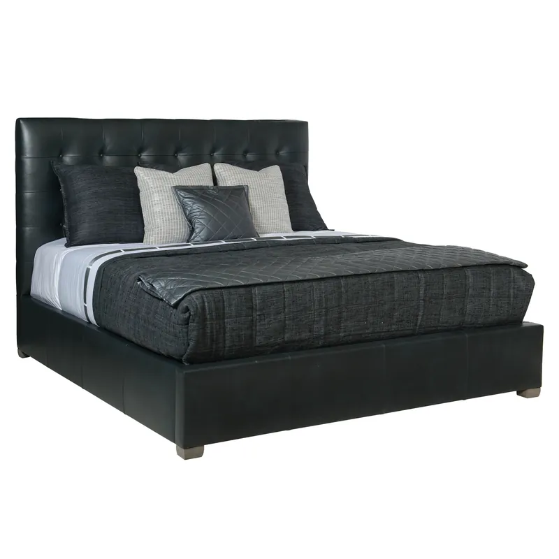 Avery Leather Panel Bed - Bernhardt Interiors