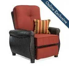 Breckenridge Patio Recliner w/ Brick Red Cushion - La-Z-Boy