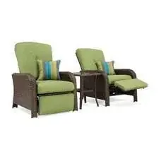 Sawyer Patio Recliner Set (Green) - La-Z-Boy
