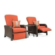 Sawyer Patio Recliner Set (Orange Red) - La-Z-Boy