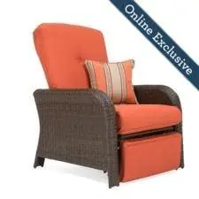 Sawyer Recliner w/ Grenadine Orange Cushion - La-Z-Boy