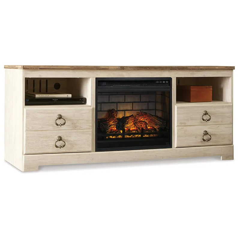 Willowton 64" TV Stand with Electric Fireplace - Signature Design by Ashley®