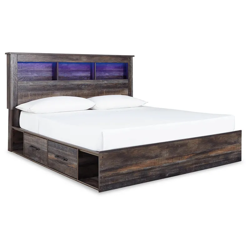 Drystan King Bookcase Bed with 2 Storage Drawers - Signature Design by Ashley®