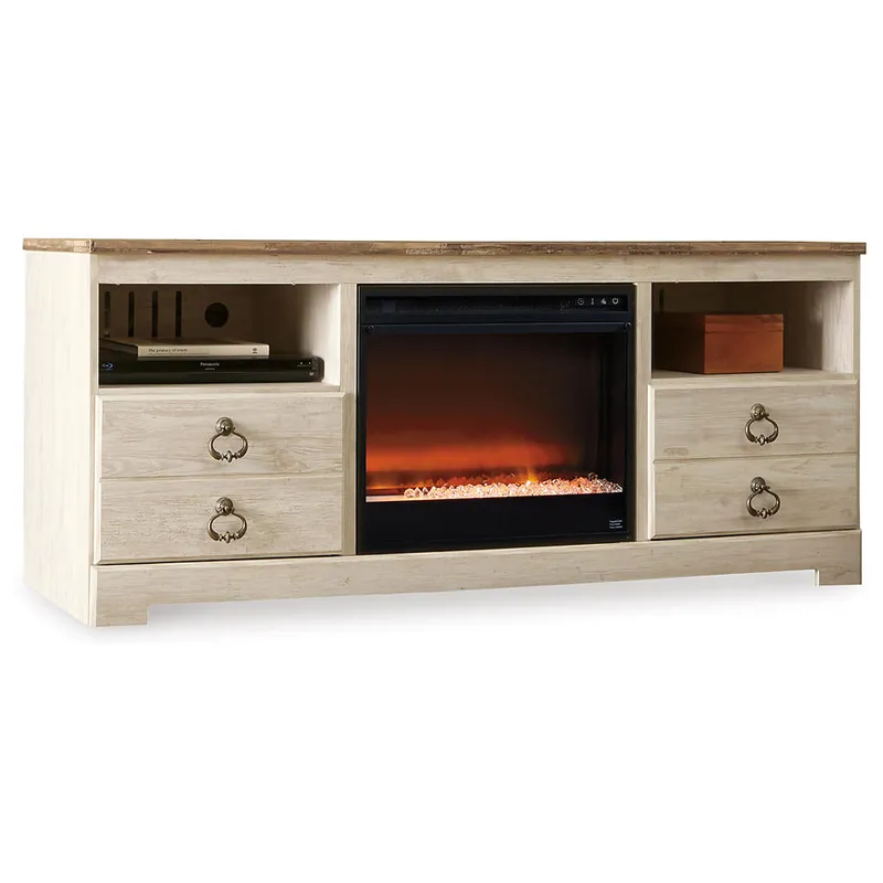 Willowton 64" TV Stand with Electric Fireplace - Signature Design by Ashley®