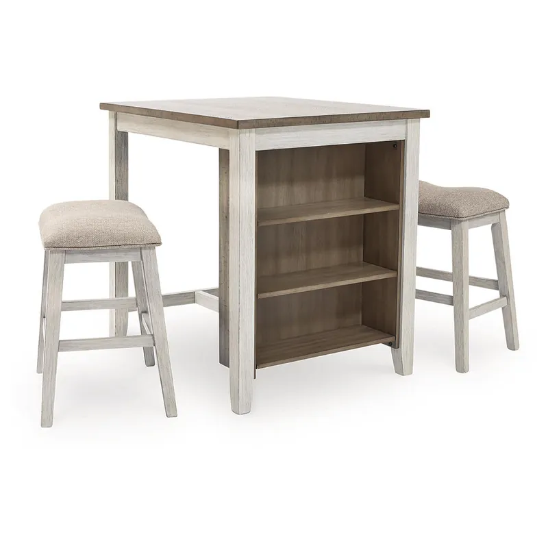 Skempton Counter Height Dining Table and Bar Stools (Set of 3) - Signature Design by Ashley®