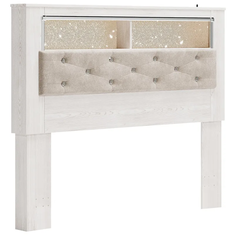 Altyra Queen Upholstered Panel Bookcase Headboard - Signature Design by Ashley®