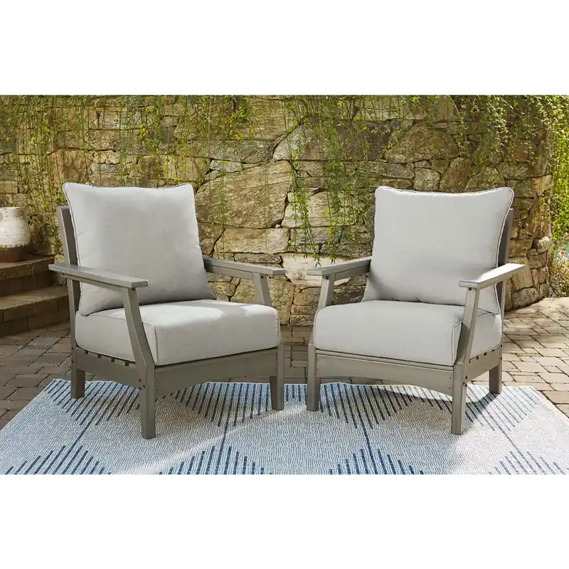 Visola Lounge Chair with Cushion (Set of 2) - Signature Design by Ashley®