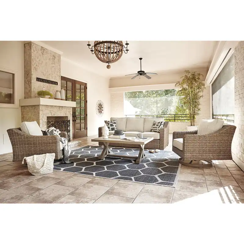 Beachcroft Outdoor Sofa with Coffee Table and 2 End Tables - Signature Design by Ashley®