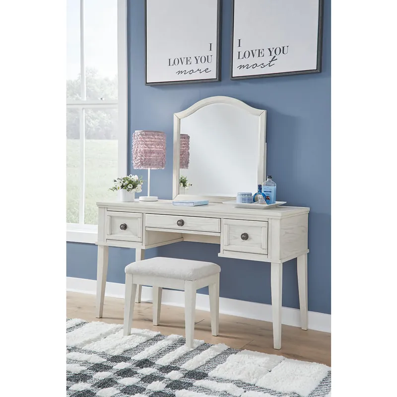 Robbinsdale Mirrored Vanity with Bench - Signature Design by Ashley®