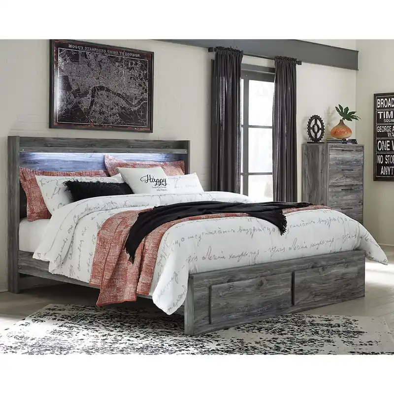 Baystorm King Panel Storage Bed with Chest - Signature Design by Ashley®