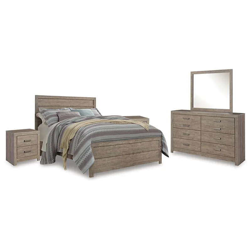 Culverbach Queen Bed with Mirrored Dresser and 2 Nightstand - Signature Design by Ashley®