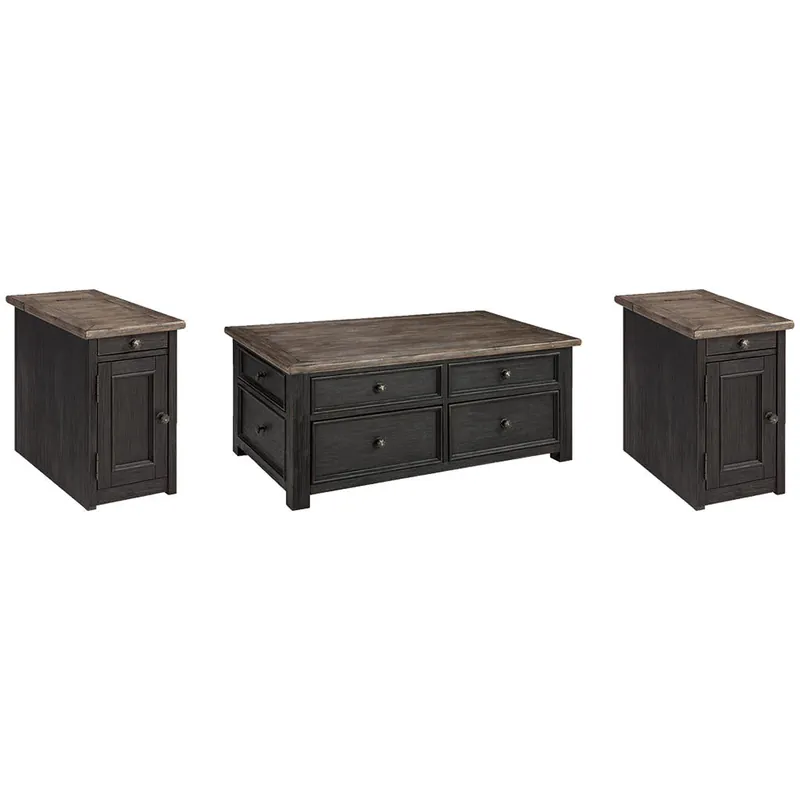 Tyler Creek Coffee Table and 2 Chairside End Tables - Signature Design by Ashley®