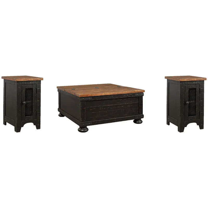 Valebeck Coffee Table and 2 Chairside End Tables - Signature Design by Ashley®