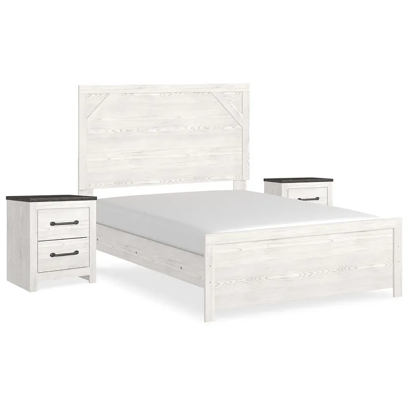 Gerridan Full Panel Bed and 2 Nightstands - Signature Design by Ashley®