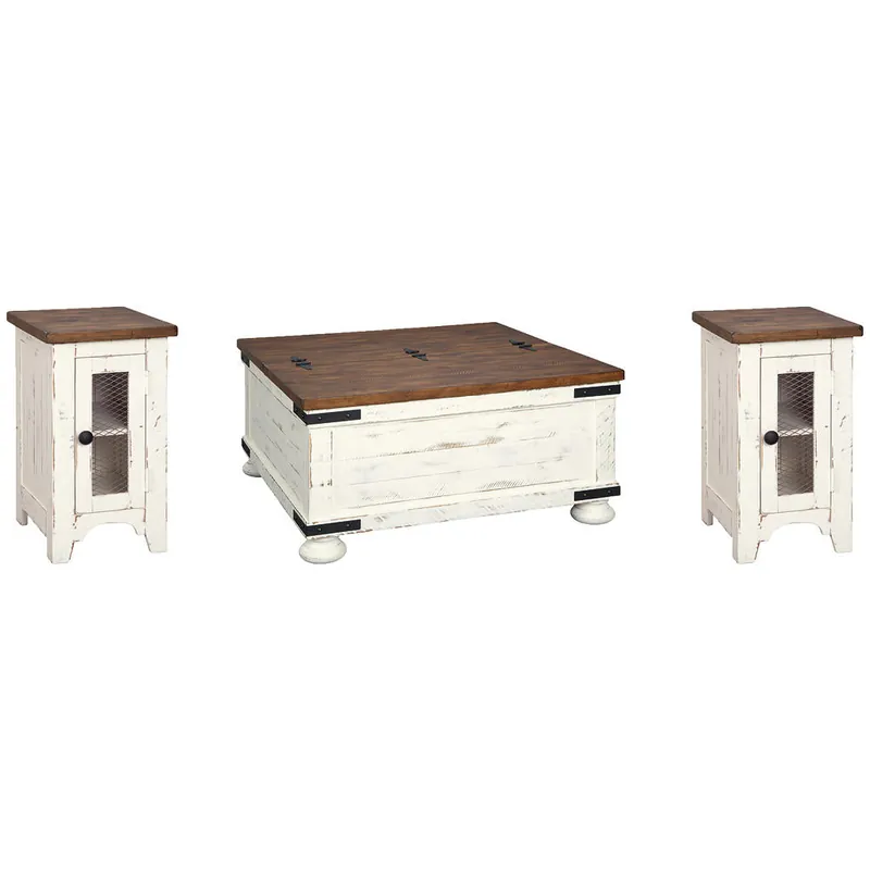 Wystfield Coffee Table and 2 Chairside End Tables - Signature Design by Ashley®