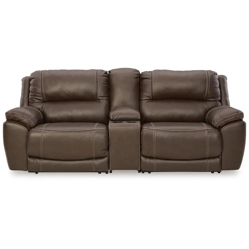 Dunleith 3-Piece Power Reclining Loveseat with Console