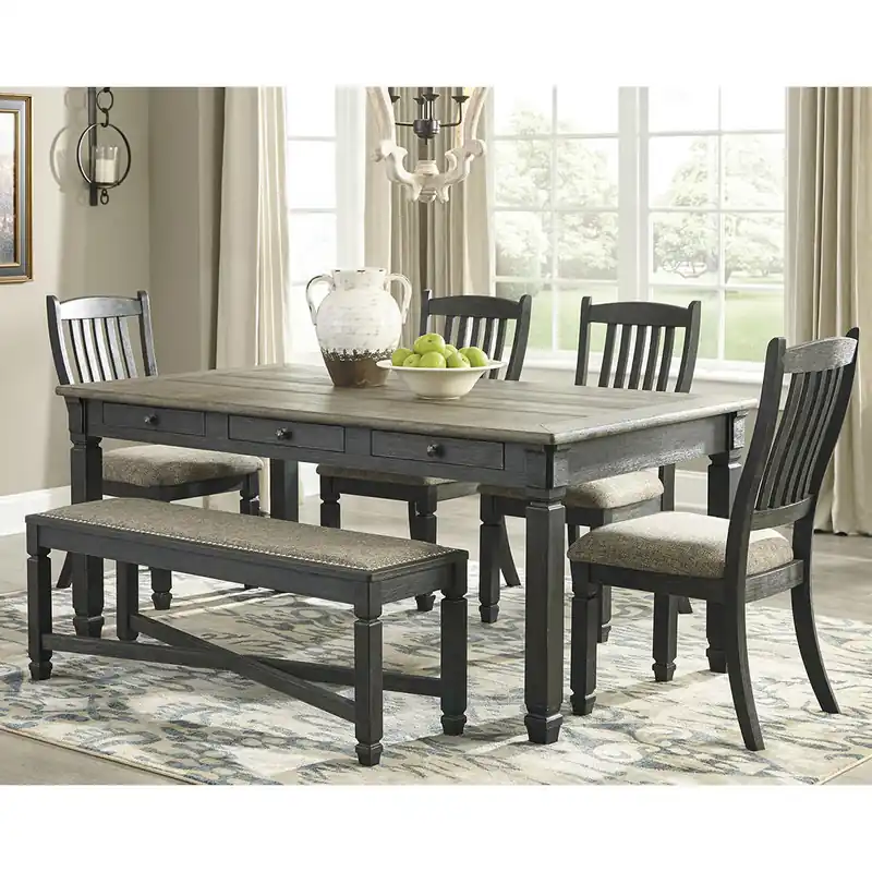 Tyler Creek Dining Table, 4 Chairs and Bench - Signature Design by Ashley®