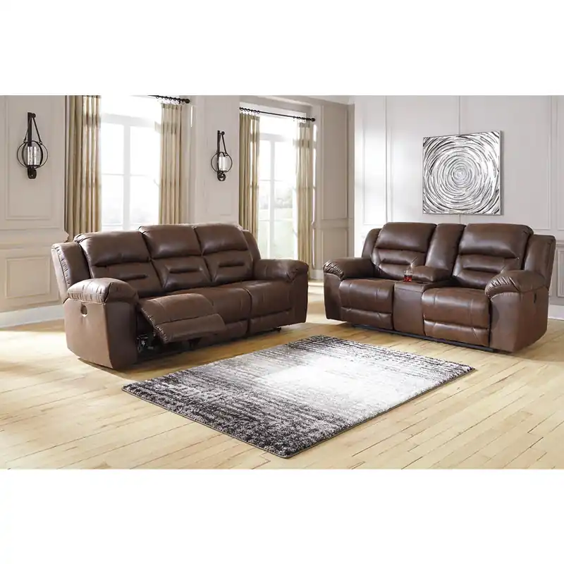 Stoneland Power Reclining Sofa and Loveseat - Signature Design by Ashley®
