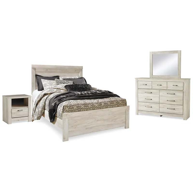 Bellaby Queen Panel Bed, Dresser, Mirror, and Nightstand - Signature Design by Ashley®