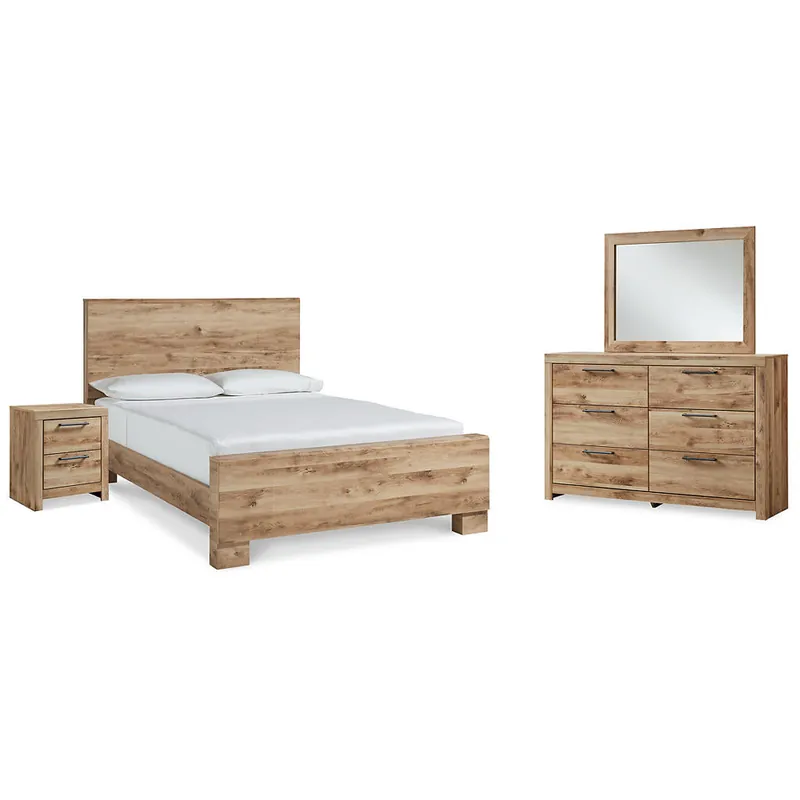 Hyanna King Panel Bed, Dresser, Mirror, and Nightstand - Signature Design by Ashley®