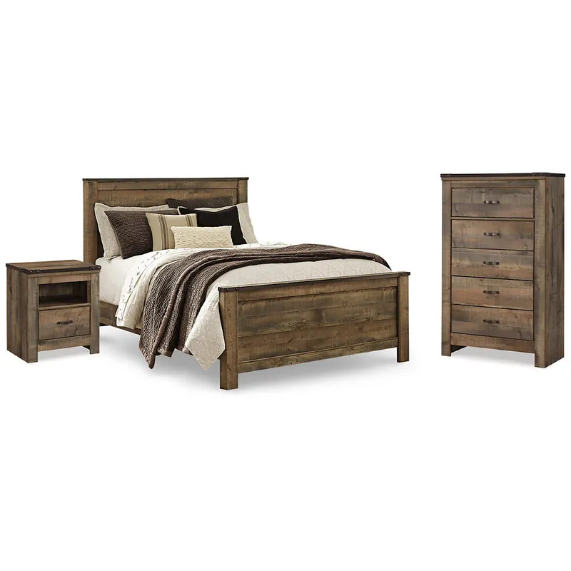 Trinell Queen Panel Bed, Chest and 2 Nightstands - Signature Design by Ashley®