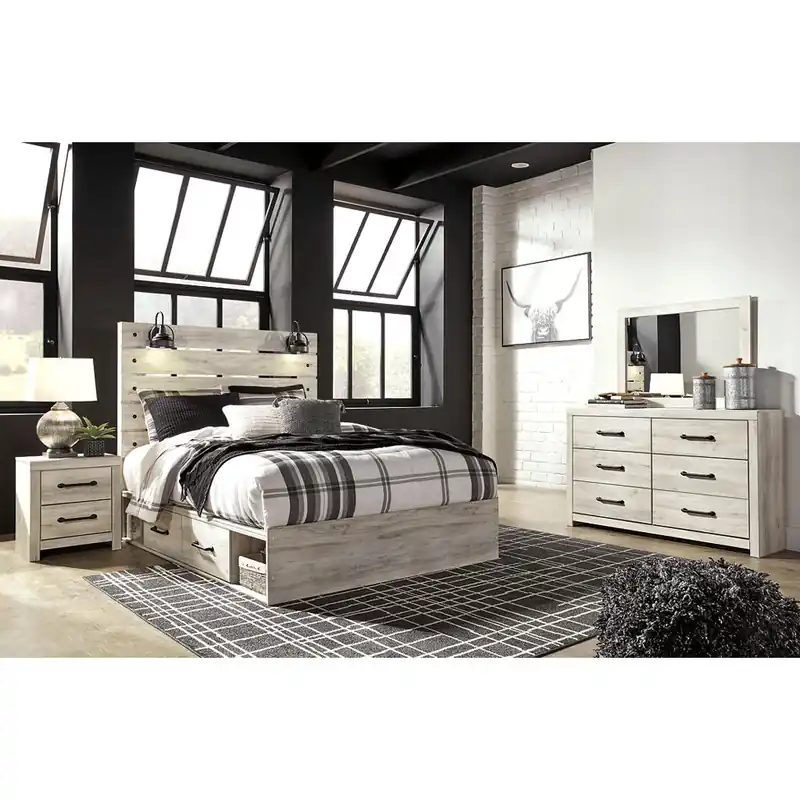 Cambeck Queen Panel Bed with Storage, Dresser and Mirror - Signature Design by Ashley®