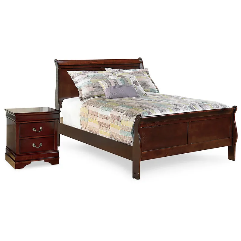 Alisdair Full Sleigh Bed and Nightstand - Signature Design by Ashley®