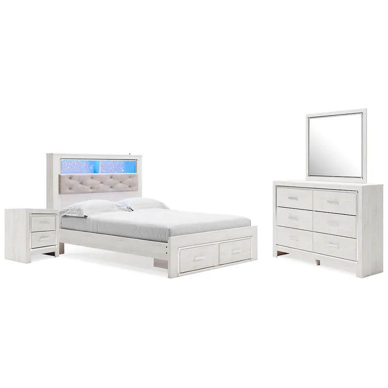 Altyra Queen Panel Storage Bed, Dresser, Mirror and Nightstand - Signature Design by Ashley®