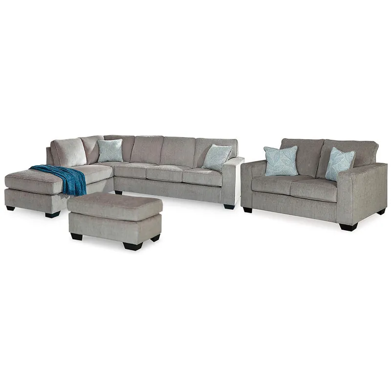 Altari 2-Piece Sectional with Chaise, Loveseat and Ottoman