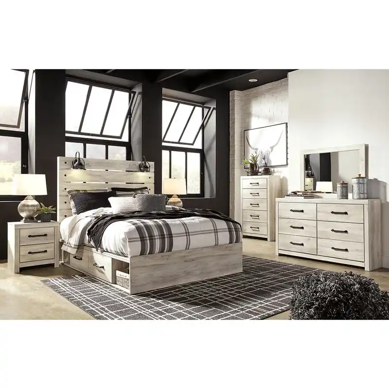 Cambeck Queen Panel Bed with Storage, Dresser, Mirror and 2 Nightstands - Signature Design by Ashley®