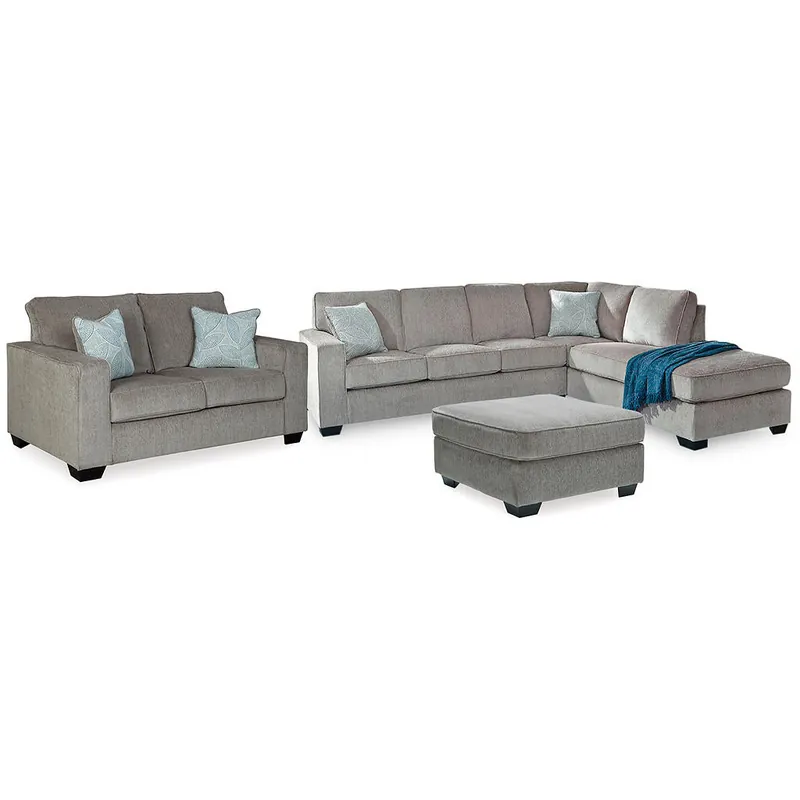 Altari 2-Piece Sleeper Sectional, Loveseat and Ottoman